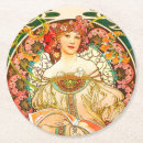 Suche nach alphonse mucha untersetzer Frau