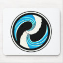 Recherche de yin yang tapis souris Bleu