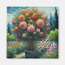 Recherche de peinture impressionniste magnets Rose