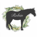 Recherche de silhouette cheval autocollants Nom