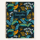 Recherche de motif tropical carnets Bleu