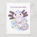 Recherche de axolotl cartes postales Dessin