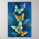Suche nach vintager schmetterling poster Gold