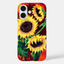 Recherche de peinture de tournesol iphone coques Fleurs