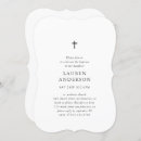 Recherche de chic baptême invitations Blanc