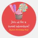 Recherche de cupcakes autocollants Bonbons