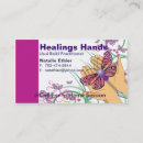 Recherche de mains curatives cartes visite Affaires