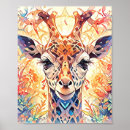 Suche nach abstrakte giraffe poster Safari