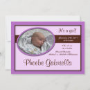 Recherche de de naissance pourpre invitations Fille