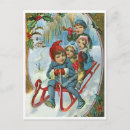 Recherche de luge cartes postales Enfants