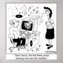 Suche nach zufriedenheit poster Cartoon