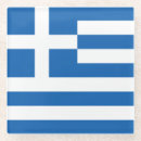 Recherche de drapeau grec dessous de verres Bleu