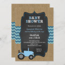 Recherche de tractor baby shower invitations Rustique