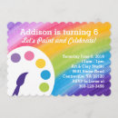 Recherche de rainbow art party invitations Fête d'art