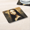 Recherche de mona lisa dessous de verres Peinture