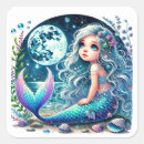 Recherche de mer turquoise autocollants Fête d'anniversaire de mermaid