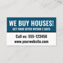 Recherche de acheteur de maison cartes visite Nous achetons des maisons