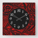 Recherche de tatouages tribaux horloges Rouge