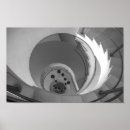 Recherche de escalier spirale posters Noir et blanc