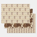 Recherche de motif vache papier cadeau Rodéo