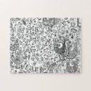 Recherche de motif noir puzzles Décoratif