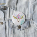 Recherche de fleur hippie badges Aquarelle