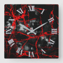 Suche nach horror wanduhren Rot