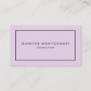 Recherche de lilac cartes visite Simple