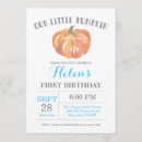 Recherche de halloween 1ans anniversaire invitations Notre petit citrouille