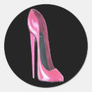 Recherche de chaussures noires autocollants Rose