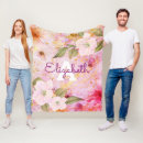 Recherche de floral roses blankets Nom monogramme