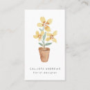 Suche nach blumen in der gelben visitenkarten Customer