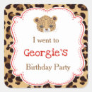 Recherche de anniversaire léopard autocollants Fête d'anniversaire