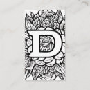 Suche nach monogramm d visitenkarten Einfach