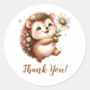 Recherche de dessin de hérisson autocollants Boisé