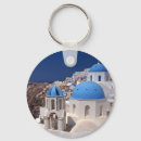 Recherche de santorini porteclés Bleu