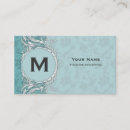 Recherche de fantaisie cartes visite Turquoise