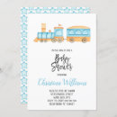 Recherche de train baby shower invitations Mignon
