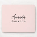 Recherche de rose clair tapis souris Typographie