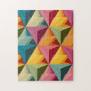 Suche nach geometrisches muster puzzle Farbenfroh
