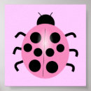 Recherche de coccinelle mignonne posters Noir