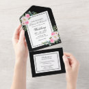 Recherche de rose et noir mariage invitations Pour eux