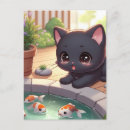 Recherche de petit chat noir cartes postales Chaton