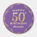 Recherche de anniversaire de 50 ans magnets Fête d'anniversaire