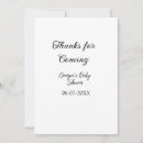 Recherche de merci baby shower invitations Minimaliste