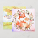 Recherche de renard invitations Pastel