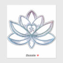 Recherche de lotus om autocollants Yoga