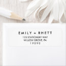 Recherche de wedding party étiquettes adresse retour Bride