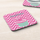 Recherche de cupcake dessous de verres Rose