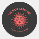 Recherche de lune sommeil autocollants Vintage